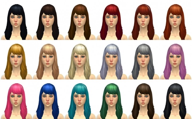 Sims 4 Violet Hair at Simduction