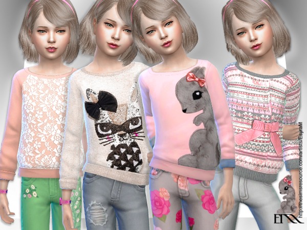 Sims 4 Jodie Sweater by EsyraM at TSR