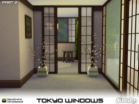 Tokyo Windows Doors And More By Mutske At Tsr » Sims 4 Updates