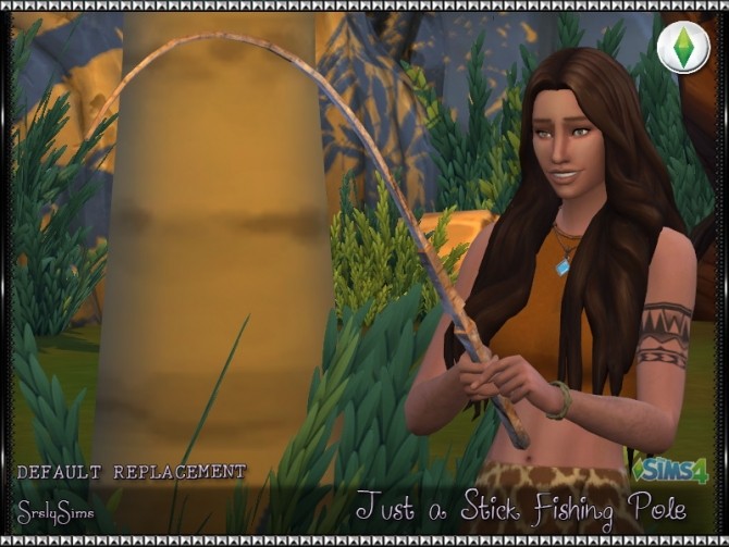 Sims 4 Just a Stick Fishing Pole at SrslySims