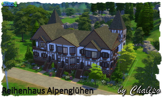 Sims 4 Alpenglühen house by Chalipo at All 4 Sims