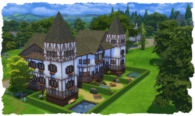 Sims 4 Alpenglühen house by Chalipo at All 4 Sims
