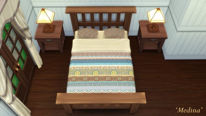 Sims 4 Squatters Rest Bed (Yeronga Collection) by Beefysim1 at Mod The Sims