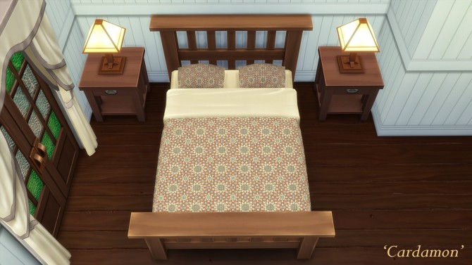 Sims 4 Squatters Rest Bed (Yeronga Collection) by Beefysim1 at Mod The Sims