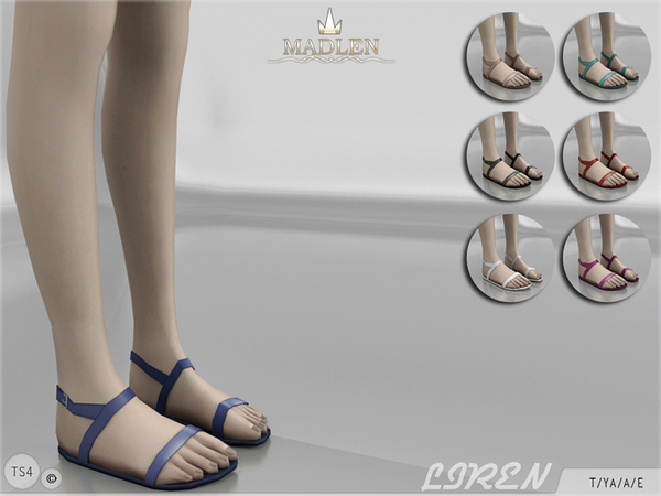Sims 4 Madlen Liren Sandals by MJ95 at TSR