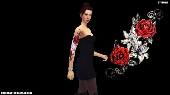 Rose Tattoo At Naddi Sims 4 Updates