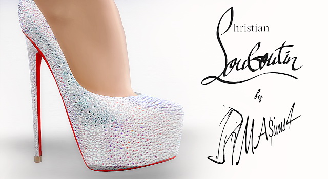 Sims 4 Daffodile Strass SS 2016 pumps at MA$ims4