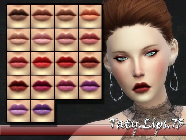 Sims 4 Taty Lips 73 by tatygagg at TSR