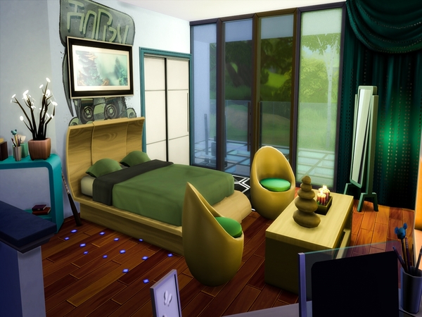 Sims 4 Modern House by Dreacia at TSR