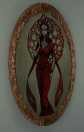 Oval Painting Frame at Hinayuna’s Sims 4 CC