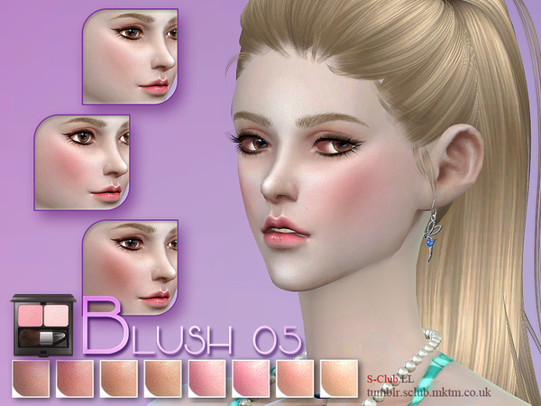 Sims 4 Girl Blush 05 by S Club LL at TSR