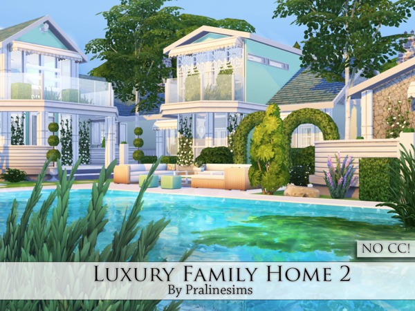 Sims 4 Luxury Family Home 2 by Pralinesims at TSR