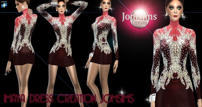 Sims 4 Imaya dress at Jomsims Creations