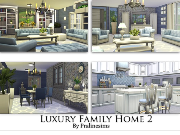 Sims 4 Luxury Family Home 2 by Pralinesims at TSR