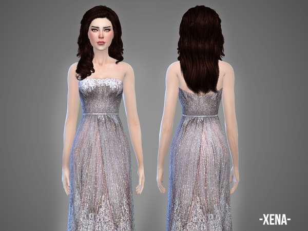 Sims 4 Xena wedding gown by April at TSR