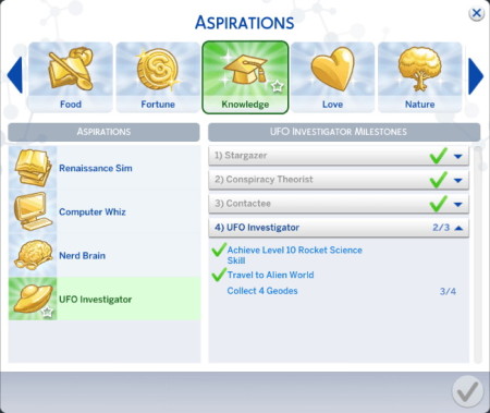 UFO Investigator Aspiration by r3m at Mod The Sims » Sims 4 Updates