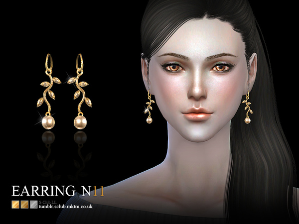 Sims 4 Earrings 11(f) by S Club LL at TSR