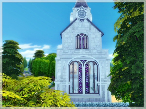 Sims 4 Perfect Wedding Chapel by Arelien at TSR