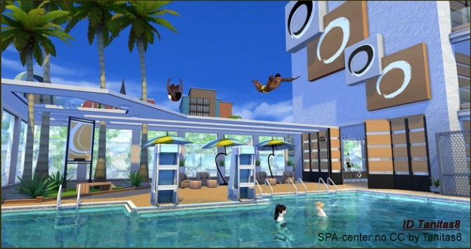 Sims 4 SPA center no CC at Tanitas8 Sims