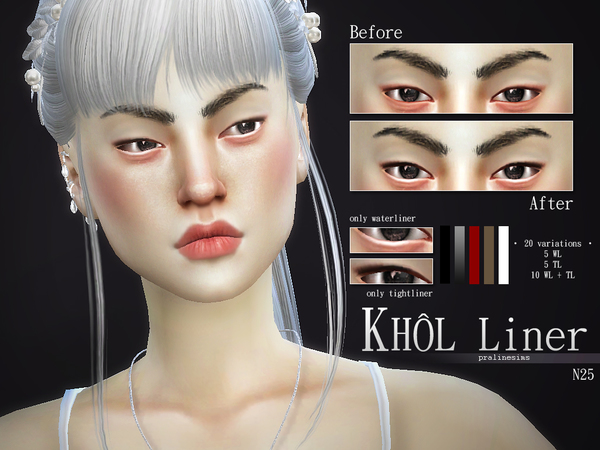 Sims 4 Khol Liner Kit N25 by Pralinesims at TSR
