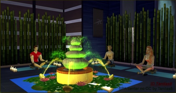 Sims 4 SPA center no CC at Tanitas8 Sims