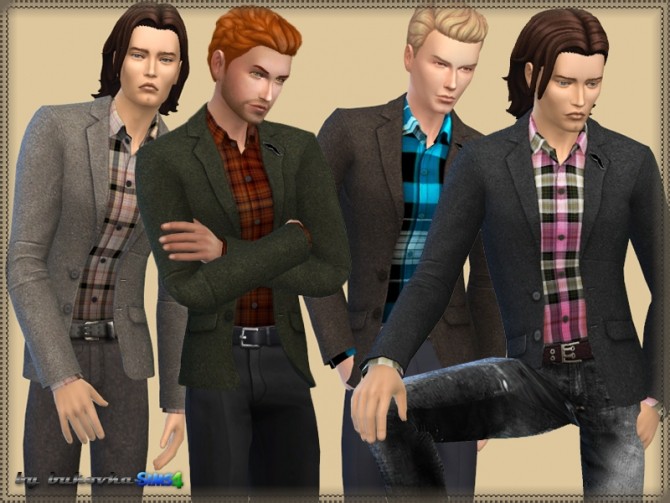 Sims 4 Tweed Blazer at Bukovka
