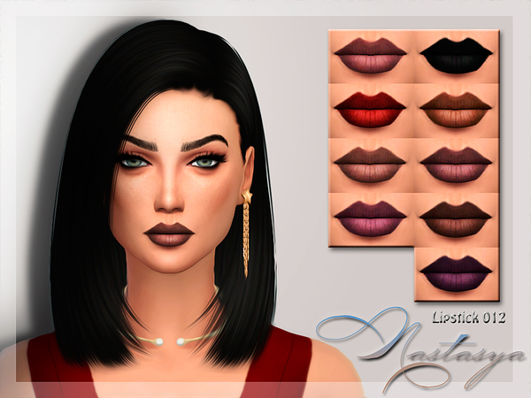 Sims 4 Lipstick 012 by Nastasya at TSR