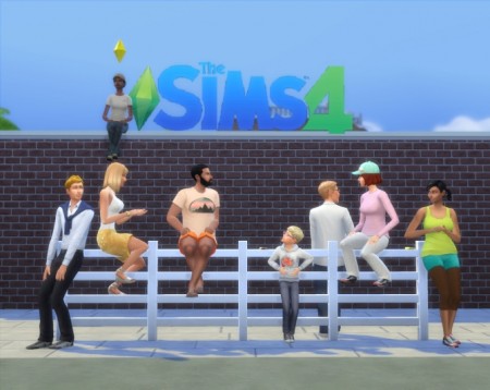 Sit & Lean on Fence Mod by Artrui at Sims 4 Studio
