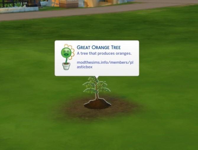 Sims 4 Harvestable Orange Tree by plasticbox at TSR