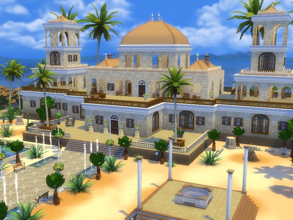 Sims 4 Alexandria Palace Egypt by TatyanaName at TSR