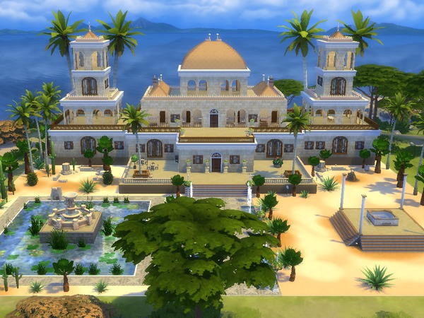 Sims 4 Alexandria Palace Egypt by TatyanaName at TSR