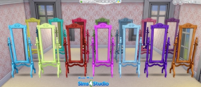 Sims 4 Vision Of You Mirror 14 Colours by wendy35pearly at Mod The Sims