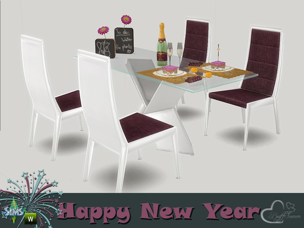 Sims 4 New Year 2016 Dining by BuffSumm at TSR