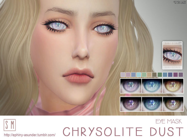 Sims 4 Chrysolite Dust Eye Mask by Screaming Mustard at TSR