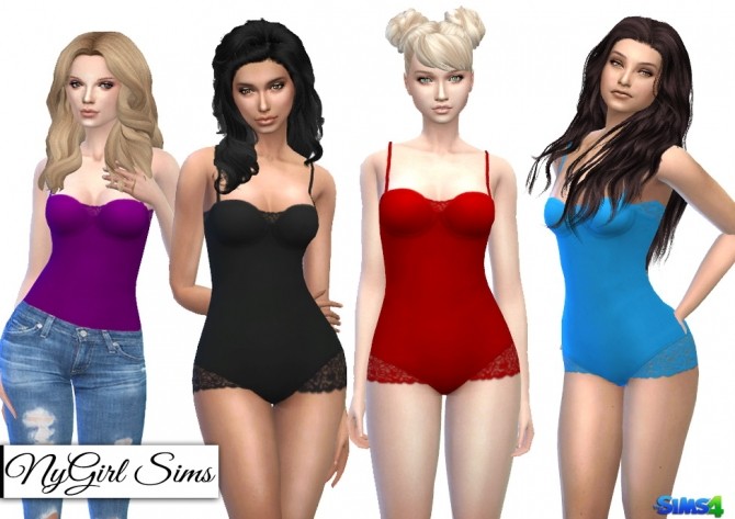 Sims 4 Lace Bodysuit at NyGirl Sims