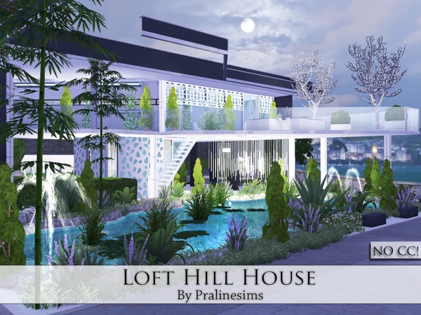 Sims 4 Loft Hill House by Pralinesims at TSR