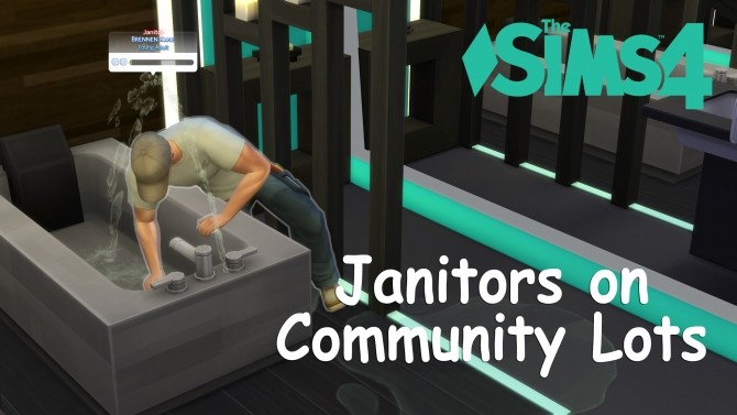 Sims 4 Janitors on Community Lots by weerbesu at Mod The Sims