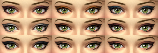 Sims 4 Venice Collection 9 Eyeshadow Recolors by emigods at Mod The Sims