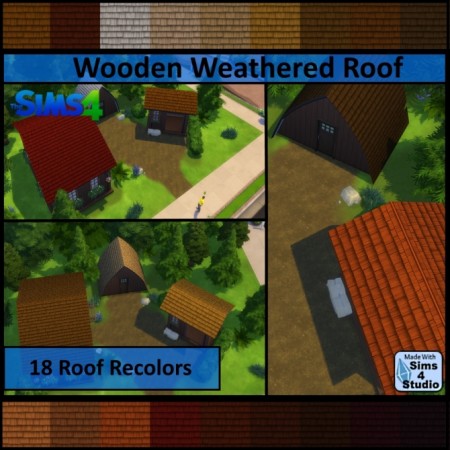 Wooden Weathered Roof by Dalax at TSR
