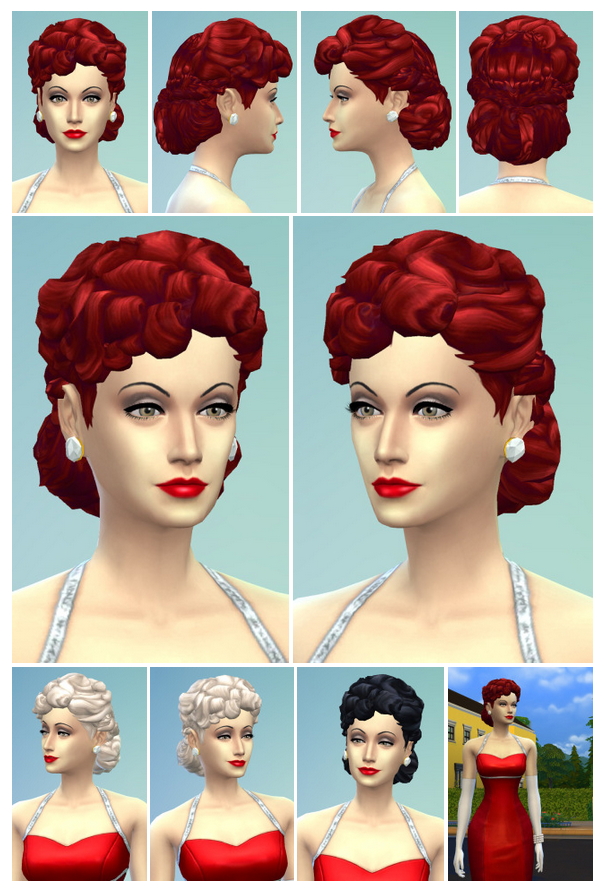 Sims 4 Lucille Hair at Birksches Sims Blog