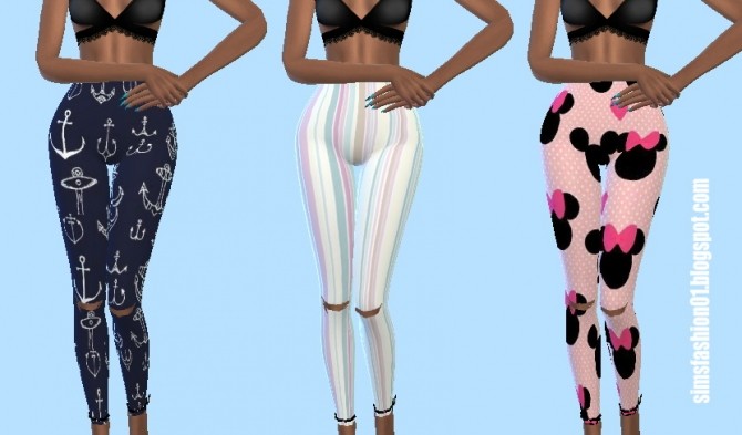 Sims 4 Pants Artpop Collection at Sims Fashion01