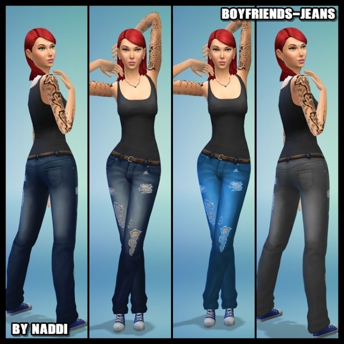 Sims 4 Boyfriend JEANS at Naddi