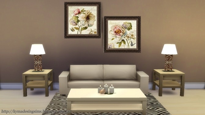 Sims 4 Marche de Fleurs paintings at Kyma Desingsims S4