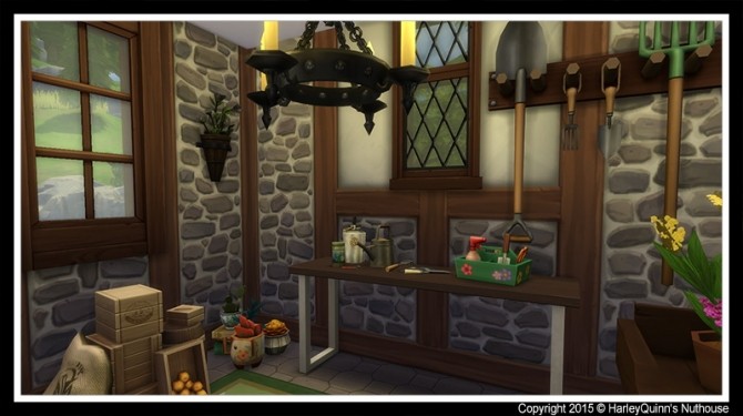 Sims 4 The Woodbury house at Harley Quinn’s Nuthouse