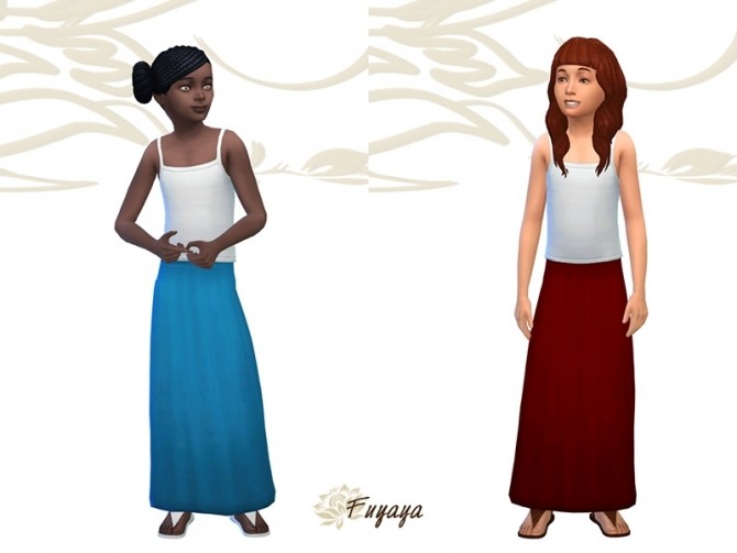 Sims 4 Wiccandove skirt by Fuyaya at Sims Artists