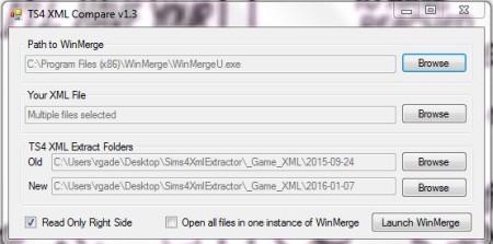 TS4 XML Compare Version 1.3 by scumbumbo at Mod The Sims