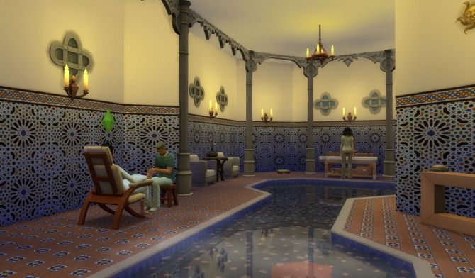 Sims 4 The Alhambra Bath and Coffee House by Velouriah at Mod The Sims