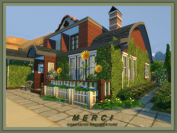 Sims 4 Merci rural house by Danuta720 at TSR