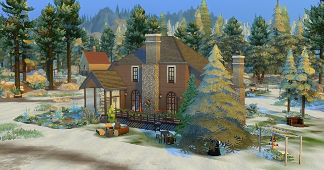 Sims 4 Le Grand Chalet Du Lac by Chanchan24 at Sims Artists