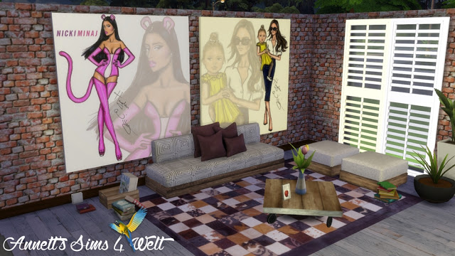Sims 4 Hayden Williams Celebrity Paintings at Annett’s Sims 4 Welt